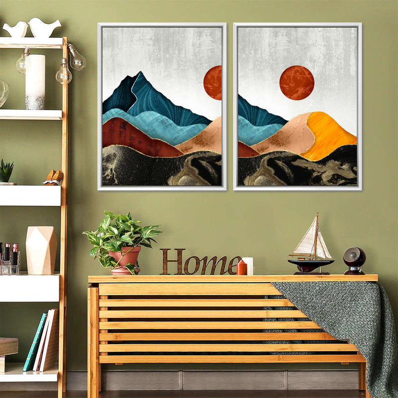 Sunset Over Mountains Wall Art