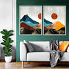 Sunset Over Mountains Wall Art