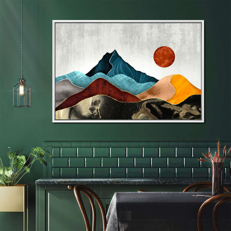Sunset Over Mountains Wall Art
