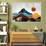 Sunset Over Mountains Wall Art