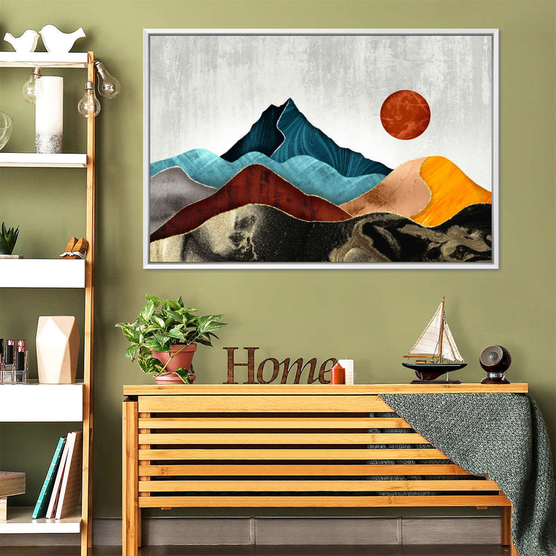 Sunset Over Mountains Wall Art