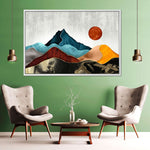 Sunset Over Mountains Wall Art
