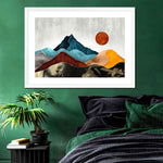 Sunset Over Mountains Wall Art