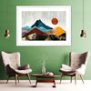 Sunset Over Mountains Wall Art