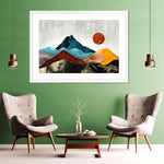 Sunset Over Mountains Wall Art