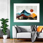 Sunset Over Mountains Wall Art