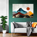 Sunset Over Mountains Wall Art