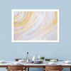 White And Gold Abstract Wall Art