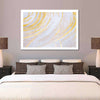White And Gold Abstract Wall Art