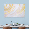 White And Gold Abstract Wall Art
