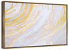 White And Gold Abstract Wall Art