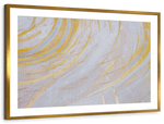 White And Gold Abstract Wall Art