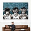 Three Monkeys Wall Art
