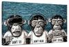 Three Monkeys Wall Art