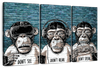Three Monkeys Wall Art