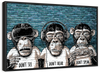 Three Monkeys Wall Art