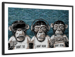Three Monkeys Wall Art
