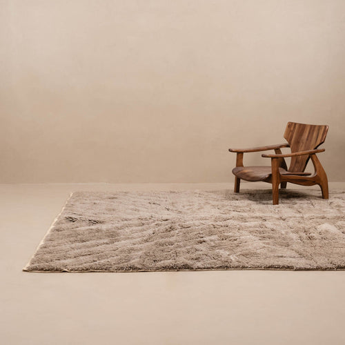 Leading Lines II - Luxury Shag Moroccan Rug