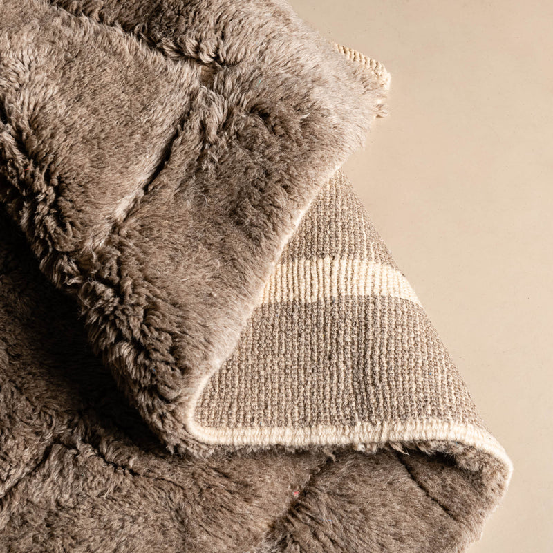 Leading Lines II - Luxury Shag Moroccan Rug