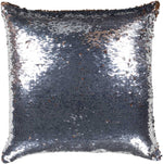 Meilen Metallic Silver Pillow Cover