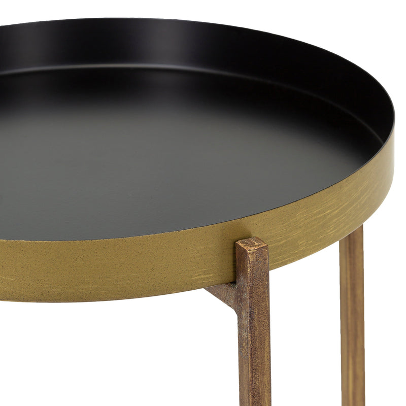 Klam Black End Table
