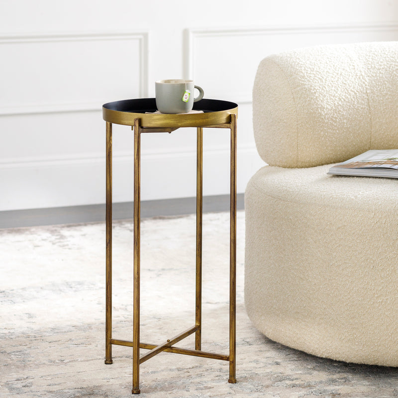 Klam Black End Table