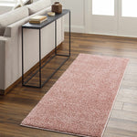 Judy Pink Washable Plush Rug