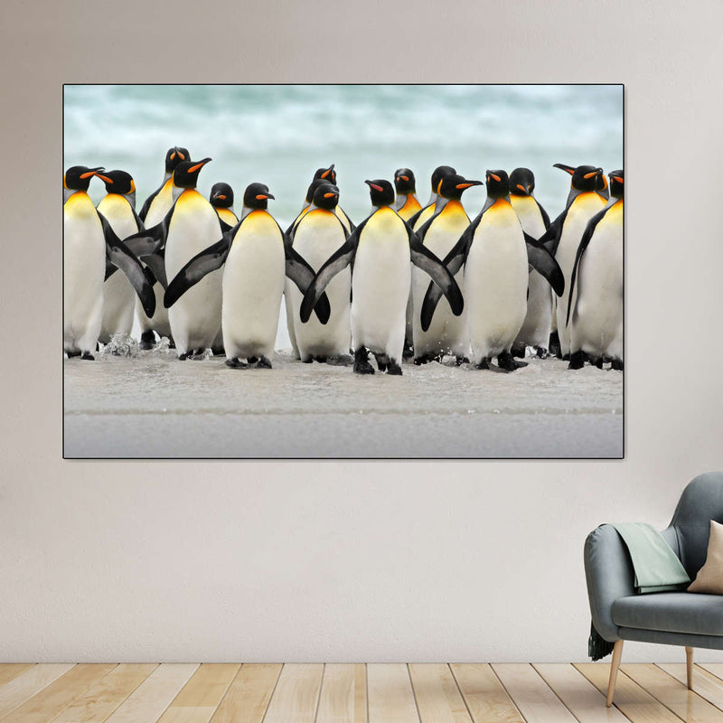 Waddle Of Penguins Wall Art