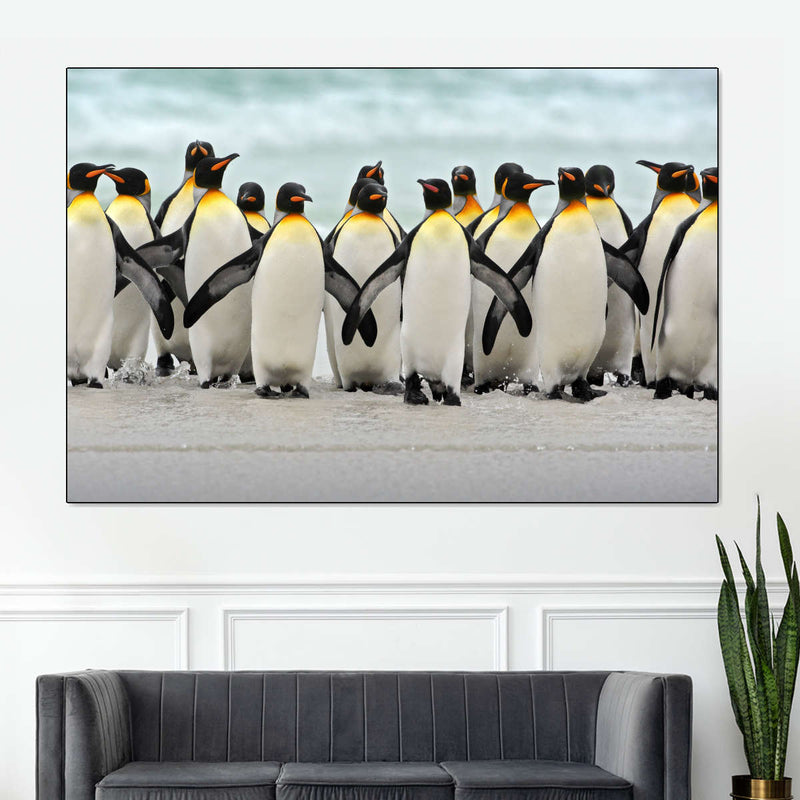 Waddle Of Penguins Wall Art