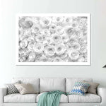 White Roses Wall Art