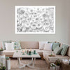 White Roses Wall Art