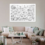 White Roses Wall Art