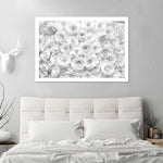 White Roses Wall Art
