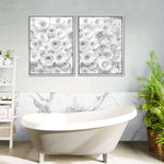 White Roses Wall Art