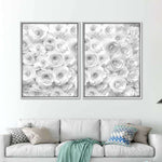 White Roses Wall Art