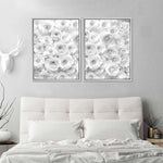 White Roses Wall Art