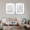 White Roses Wall Art