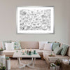 White Roses Wall Art