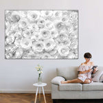 White Roses Wall Art