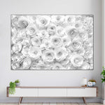 White Roses Wall Art