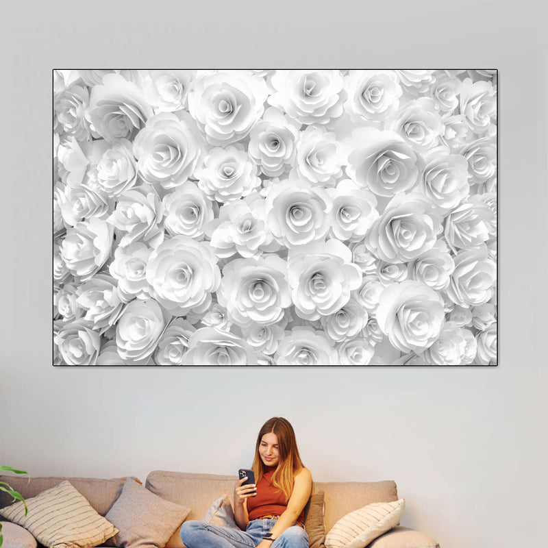 White Roses Wall Art