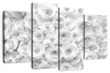 White Roses Wall Art
