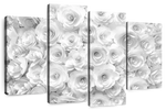 White Roses Wall Art