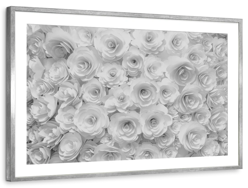 White Roses Wall Art