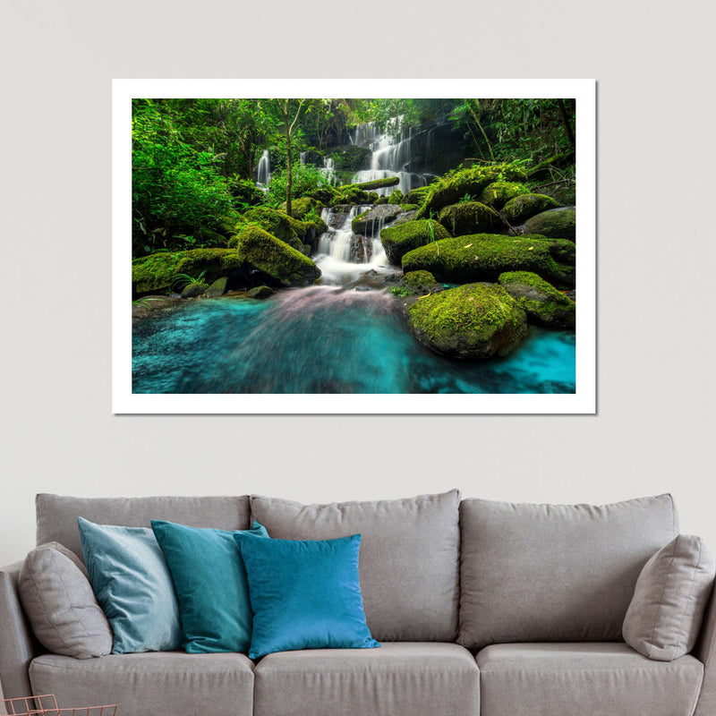 Tropical Waterfall Wall Art