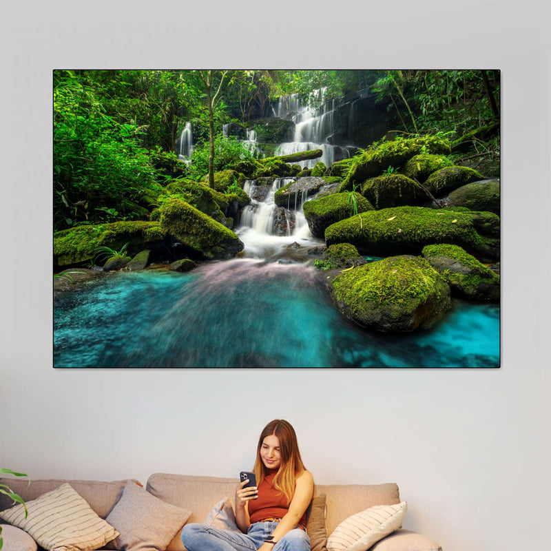 Tropical Waterfall Wall Art
