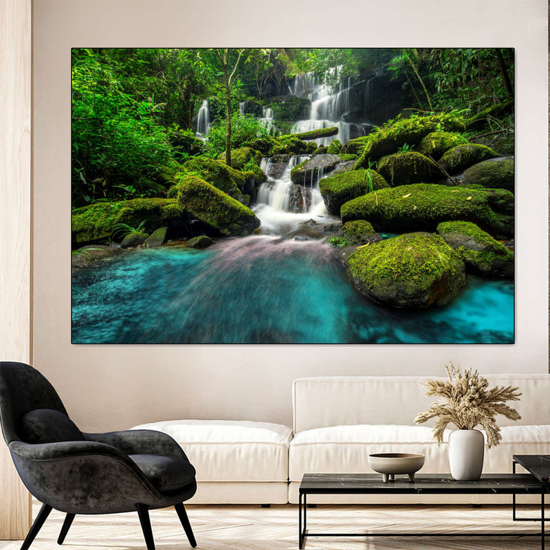 Tropical Waterfall Wall Art