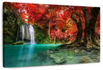 Red Waterfall Wall Art