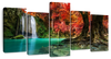 Red Waterfall Wall Art