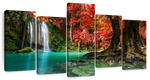 Red Waterfall Wall Art